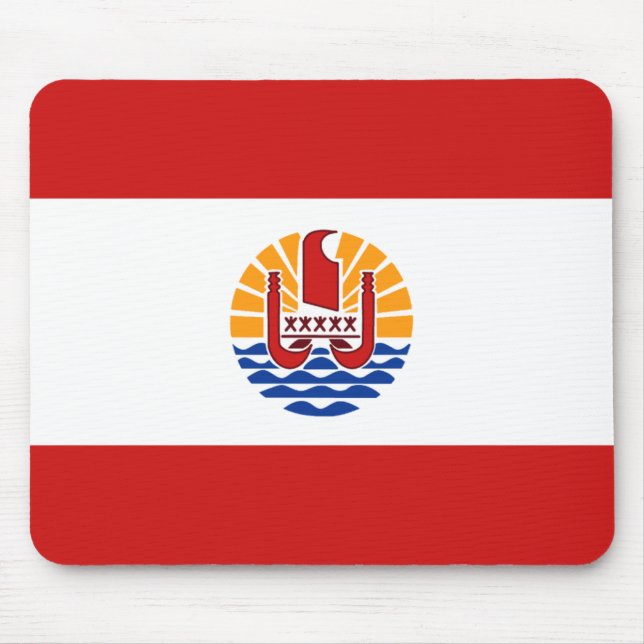 French Polynesia Flag Mousepad (Front)