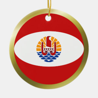 French Polynesia Flag Ornament