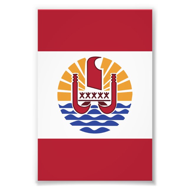 French Polynesia flag Photo Print (Front)