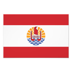 French Polynesia Flag Photo Print