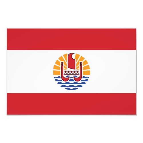 French Polynesia Flag Photo Print