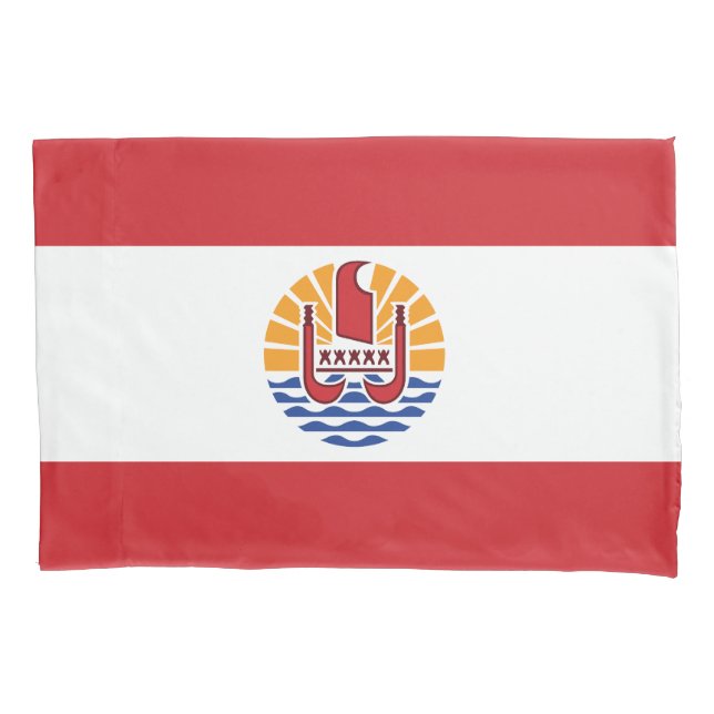 French Polynesia Flag Pillow Case (Front)
