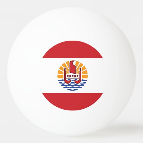 French Polynesia Flag Ping Pong Ball