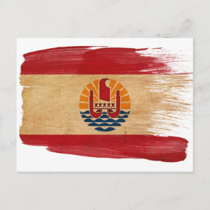 French Polynesia Flag Postcards