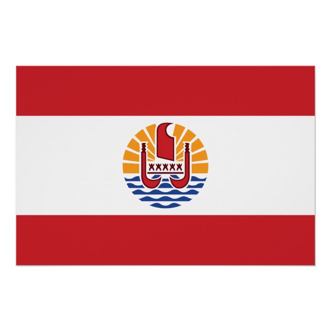French Polynesia Flag Poster (Front)