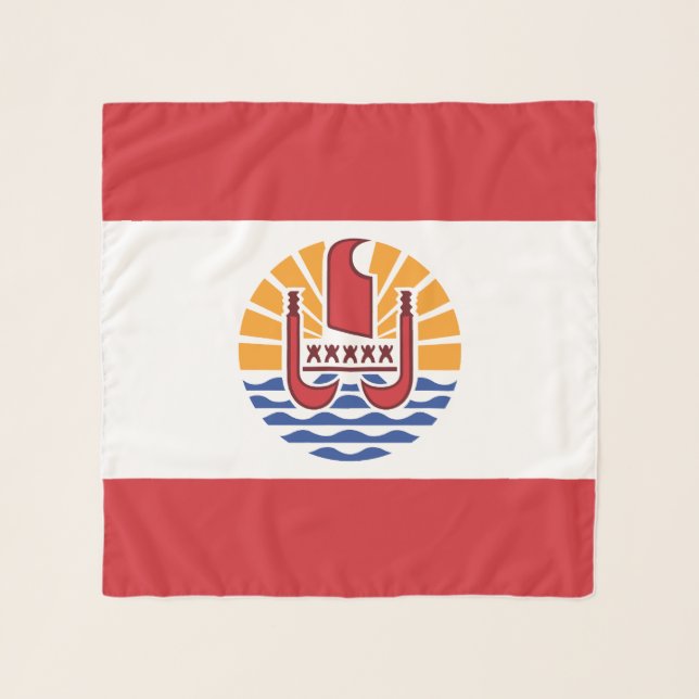 French Polynesia Flag Scarf (Front)