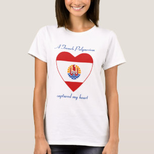 French Polynesia Flag Sweetheart T-Shirt