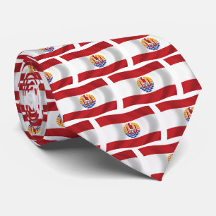 French Polynesia Flag Tie