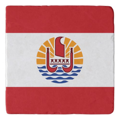 French Polynesia Flag Trivet