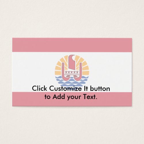 French Polynesia, France Business Card