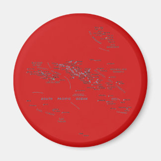 French Polynesia Map Magnet