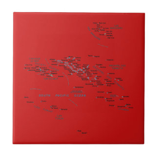 French Polynesia Map Tile