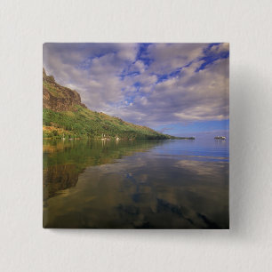 French Polynesia, Moorea. Cooks Bay. Cruise ship 2 Button
