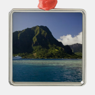 French Polynesia, Moorea. The Paul Gauguin Metal Ornament