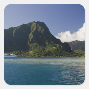 French Polynesia, Moorea. The Paul Gauguin Square Sticker