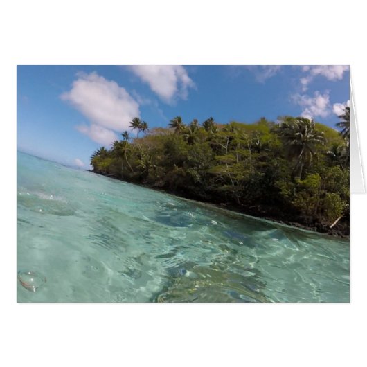 French Polynesia snorkel Cards (Front Horizontal)
