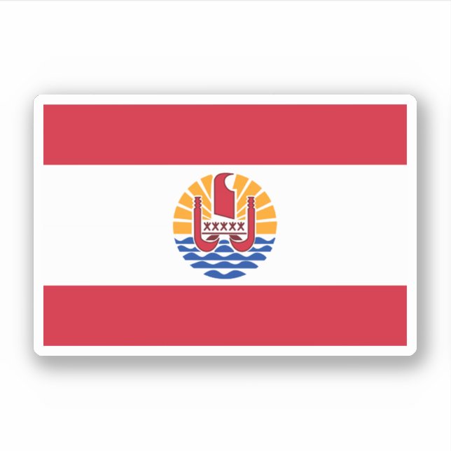 French Polynesia Sticker (Front)