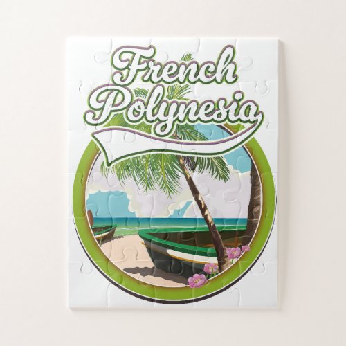 French Polynesia travel logo Jigsaw Puzzle