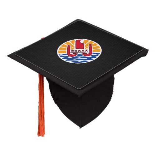French Polynesian coat of arms Graduation Cap Topp