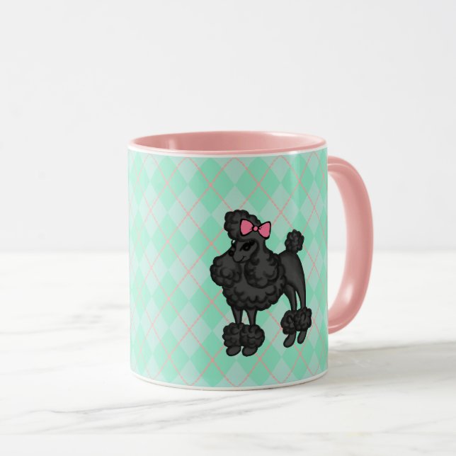 French Poodle Coffee Mug  (Front Right)