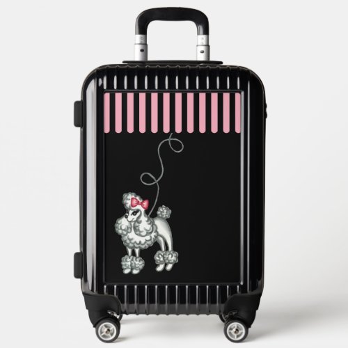 French Poodle Luggage 