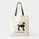French Poodle Tote Bag bag