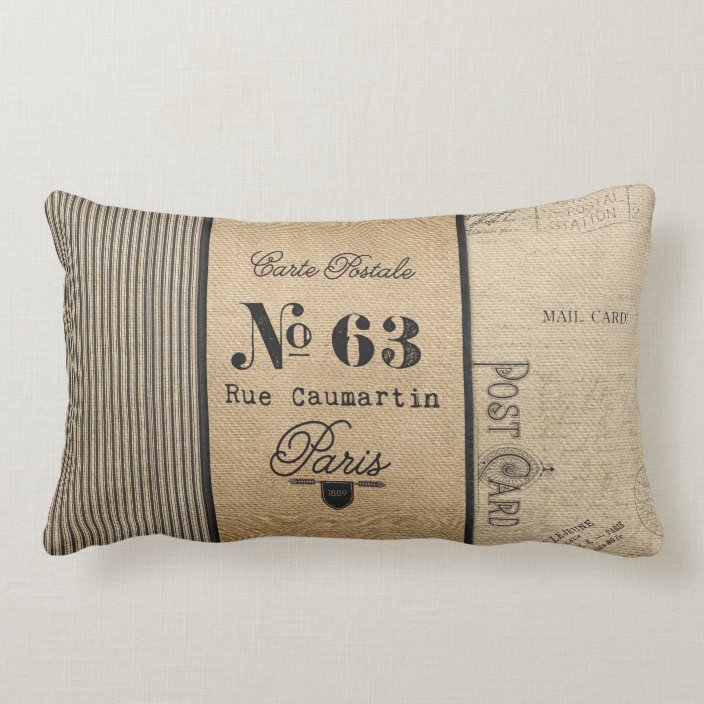 vintage lumbar pillow