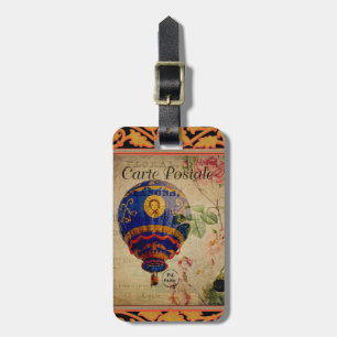 French Postcard Bag Tag