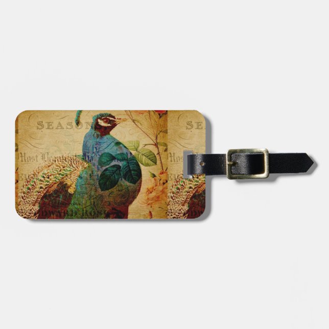 French Postcard Bag Tag (Front Horizontal)