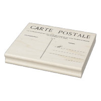 French Postcard Carte Postale Blank Template Craft