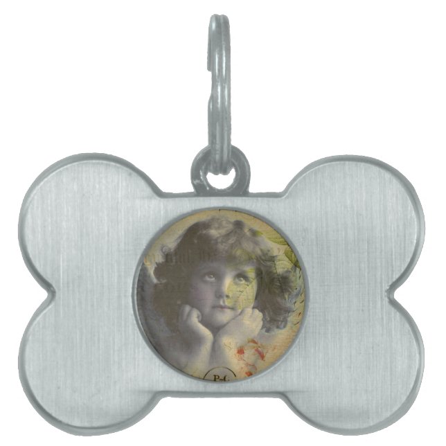French Postcard Pet Tag (Front)