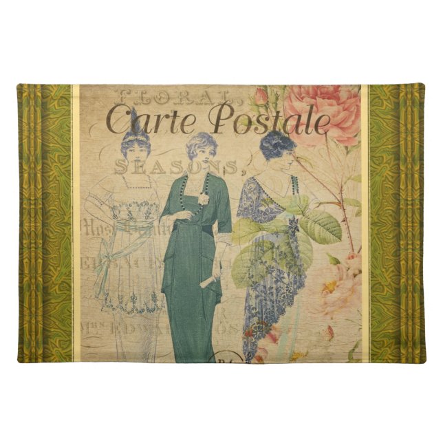 French Postcard Placemat (Front)