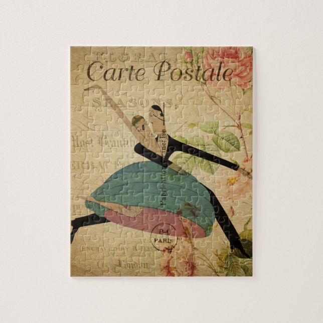 French Postcard Puzzle (Vertical)