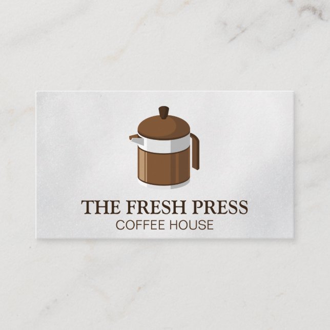 French Press | Coffee Business Card (Front)