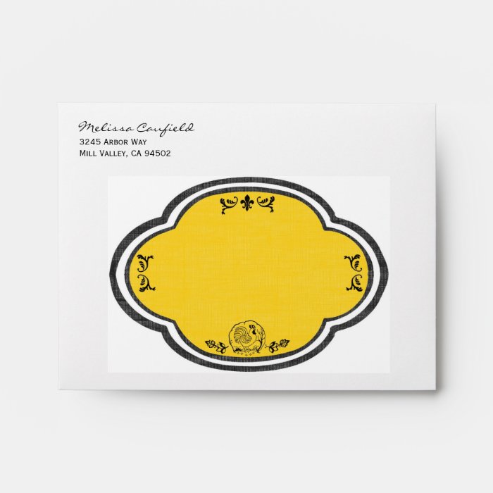 French Provencal Personalized Envelopes