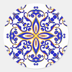 French Provincial Classic Round Sticker