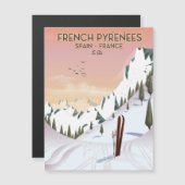 French Pyrénées Ski poster (Front/Back)