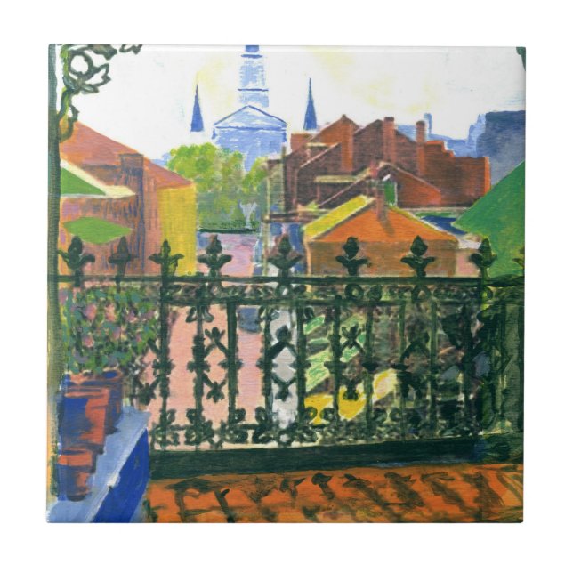 French Quarter Balcony Ceramic Tile (Front)