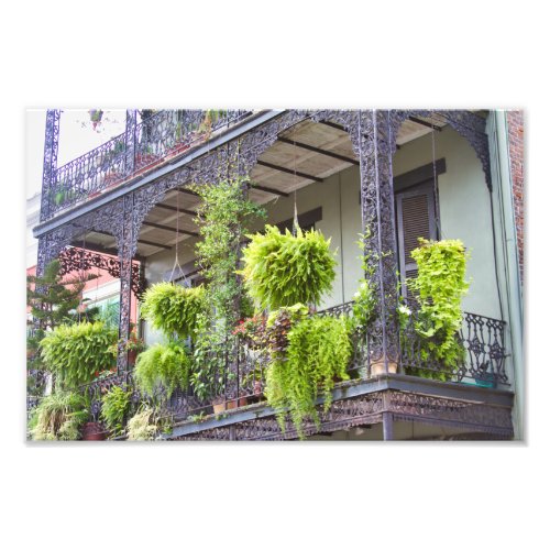 French Quarter balcony New Orleans LA Photo Print