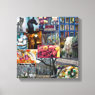French Quarter collage Canvas Print