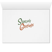 French Quarter Cottage Seasons Greetings Card (Inside Horizontal (Bottom))