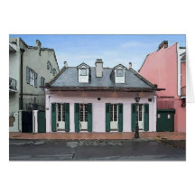 French Quarter Cottage Seasons Greetings Card