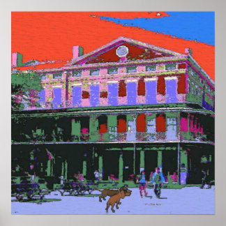 French Quarter Dachshund 2 Poster