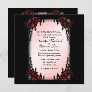 French Quarter Goth Wedding Invitation