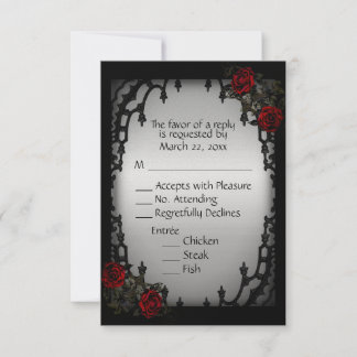 French Quarter Gothic RSVP with Menu Choice