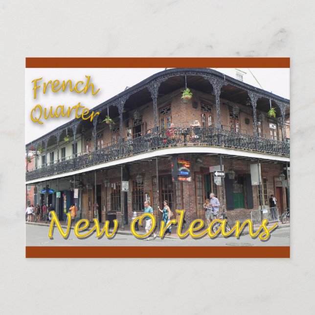 French Quarter New Orleans Postcard (Front)