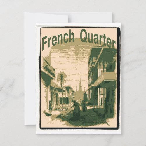 French Quarter, Orleans Personalized Announcement
