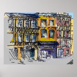 French Quarter Street Poster