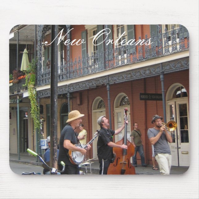 French Quarter Street Scene Mouse Pad (Front)
