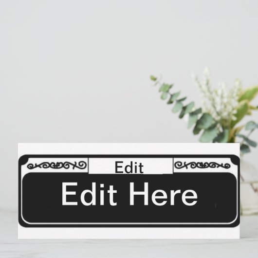 French Quarter Street sign Blanks (Standing Front)